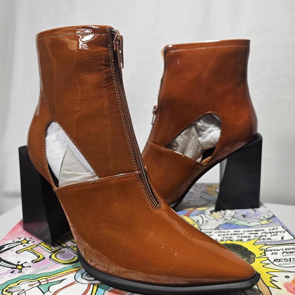 NIB Jeffery Campbell Brickell Zip Front Boots. Fr… - image 1
